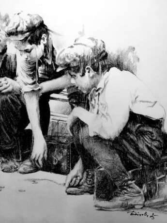 Орлянка Papier Charbon Réalisme Art figuratif Россия Томск 2025 - photo 3