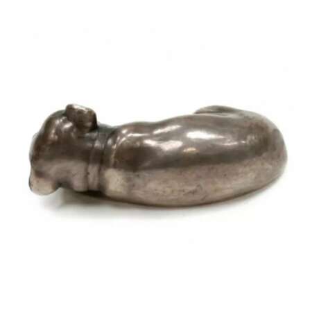 Chien en argent dans le style Faberg&eacute; Russie 1920 si&egrave;cle Silber 84 20th century - Foto 2