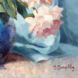 Maximilian Maxolli. Still life with peonies. Canvas oil realism 20th century - photo 3