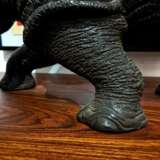 Carved wood rhinoceros Circa 1950 Wood 20th century - photo 5