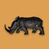 Carved wood rhinoceros Circa 1950 Wood 20th century - photo 9