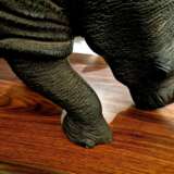 Carved wood rhinoceros Circa 1950 Wood 20th century - photo 12