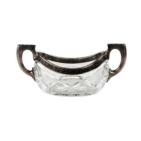 Crystal vase in silver. Silver 84 Crystal At the turn of 19th -20th century - photo 1