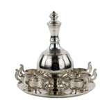 Elegant silver vodka set in the neo-Russian style workshop S.M. Ikonnikov. Silver 84 Gilding 19th century - photo 1