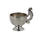 Elegant silver vodka set in the neo-Russian style workshop S.M. Ikonnikov. Silver 84 Gilding 19th century - photo 11