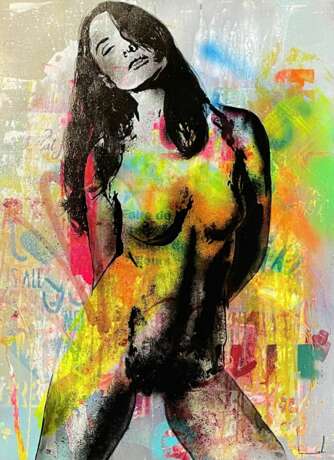 Peinture Urkabe de David Lurkin 21e si&egrave;cle techniques mixtes Leinwand 21th century - Foto 1