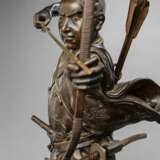 Bronze eines Bogenschützens mit gespanntem Bogen - photo 2