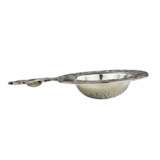 Russian silver tea strainer with enamel decor in the spirit of Russian Art Nouveau. Silver 84 Cloisonné enamel Gilding Early 20th century - photo 3