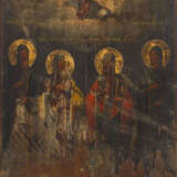 Ikone mit vier Heiligen. - Foto 1