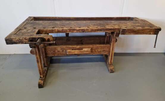 Table de menuisier ancienne Bois naturel Eclecticism Early 20th century - photo 1