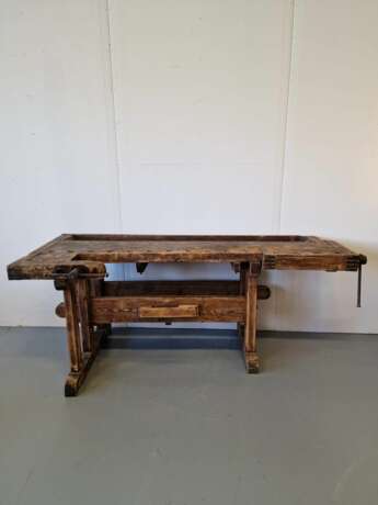 Table de menuisier ancienne Bois naturel Eclecticism Early 20th century - photo 4