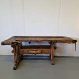 Table de menuisier ancienne Bois naturel Eclecticism Early 20th century - photo 4