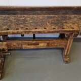 Table de menuisier ancienne Bois naturel Eclecticism Early 20th century - photo 5