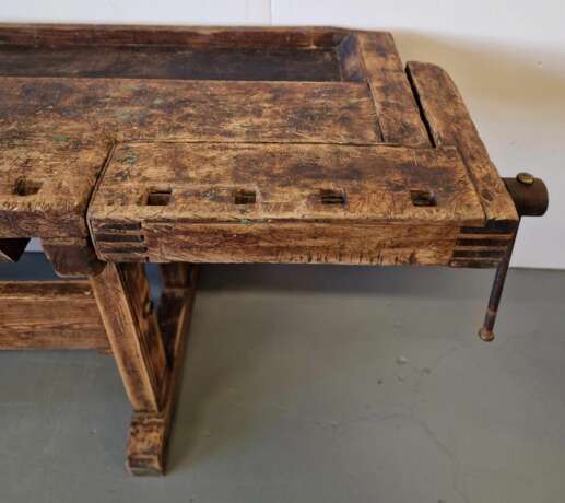 Table de menuisier ancienne Bois naturel Eclecticism Early 20th century - photo 7