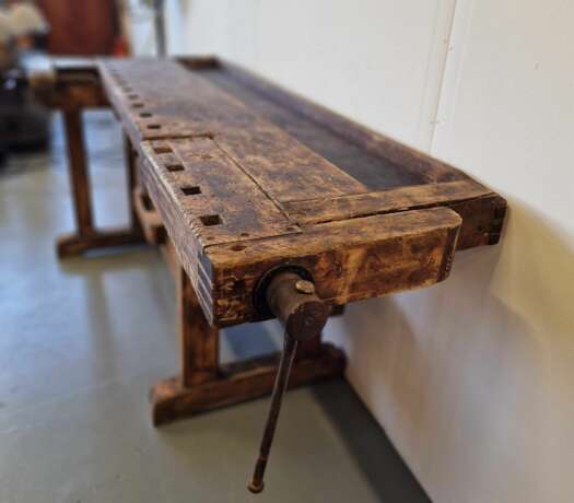 Table de menuisier ancienne Bois naturel Eclecticism Early 20th century - photo 8