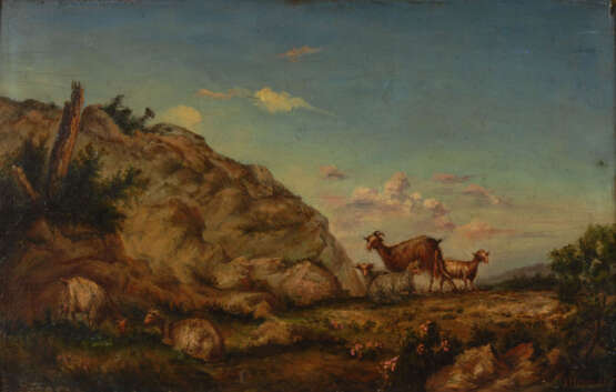 Italienischer Maler um 1800: Ziegenherd - Foto 1