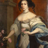 Italien um 1700: Damenporträt mit Blume - Foto 1