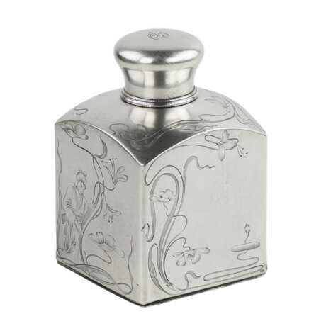 Russian Silver Tea Caddy. Moscow 1896-1908 Silver 84 Chinoiserie At the turn of 19th -20th century - photo 2