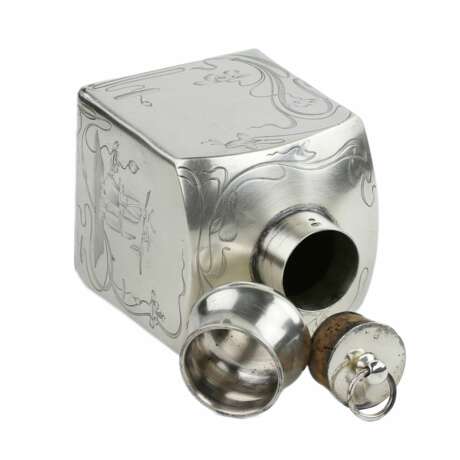 Russian Silver Tea Caddy. Moscow 1896-1908 Silver 84 Chinoiserie At the turn of 19th -20th century - photo 5