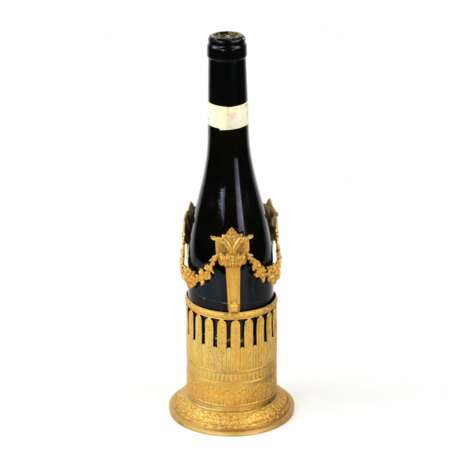 Wine rack Louis XVI style Gold-plated metal 19th century - photo 1