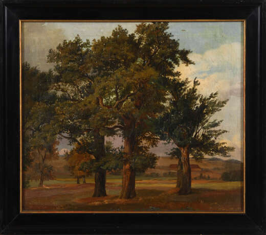 Landschaftsmaler Mitte 19. Jahrhundert: Eichen - фото 3
