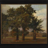 Landschaftsmaler Mitte 19. Jahrhundert: Eichen - Foto 3