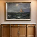 Seascape with Sailing Vessel by Alexander Reich-Staffelstein 20th Century Canvas 20th century - photo 7