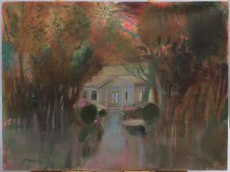 Jardin pr&egrave;s de la maison 