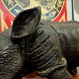 Carved wood rhinoceros Circa 1950 Wood 20th century - photo 10