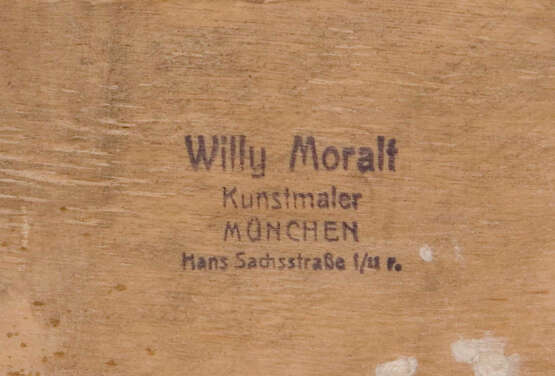 MORALT, Willy (1884 München - 1947 Leng - фото 5