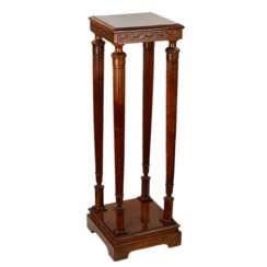 Wooden console made of solid walnut in Art Deco style. Early 20th century. 