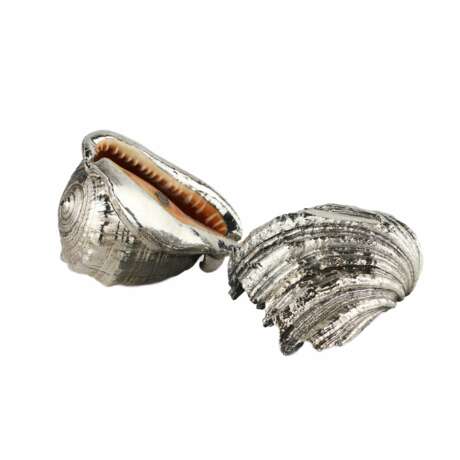 Paire de coquilles d&eacute;coratives de Buccellati. Italie du 20&egrave;me si&egrave;cle. Sea shell 20th century - Foto 3