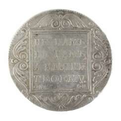 Silver coin of one ruble from 1801. Paul I (1796-1801) 
