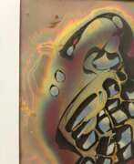 Обзор. Flame Colored Copper Painting by Arthur UNGER. Signed.
