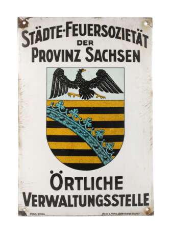 Emailleschild Sachsen - photo 1