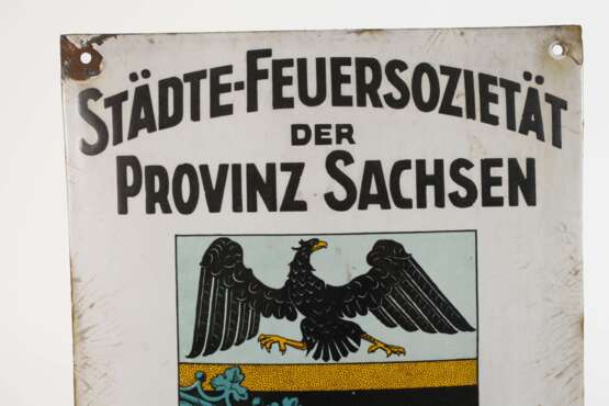 Emailleschild Sachsen - photo 2