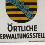 Emailleschild Sachsen - photo 3