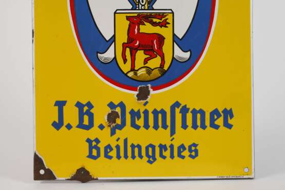 Emailleschild Brauhaus Hirschberg - photo 3
