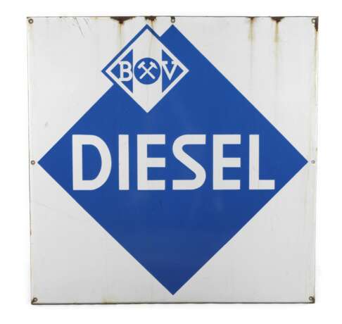 Emailleschild Diesel - photo 1