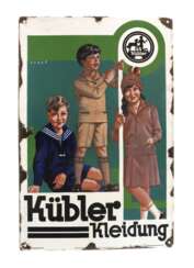 Emailleschild Kübler