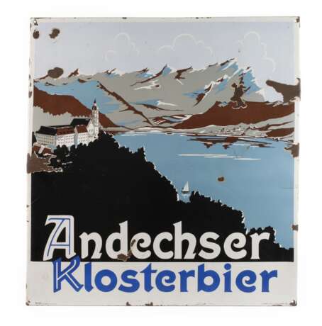 Großes Emailleschild - photo 1