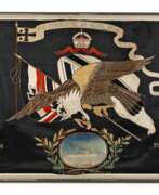 Militaria. Seidenstickbild Kolonien