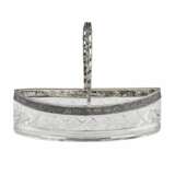 Grand bol &agrave; bonbons 15 Artel de Moscou de bijoutiers. Russie. 1908-1917 Silver Crystal Early 20th century - photo 1