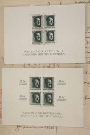 Konvolut Papiere, Belege und Feldpost 3. Reich - Foto 4