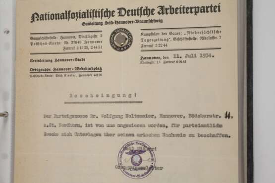 Konvolut Papiere, Belege und Feldpost 3. Reich - Foto 5
