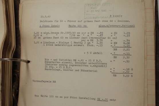 Muster- und Rechnungsbuch für Effekten 3. Reich - photo 7