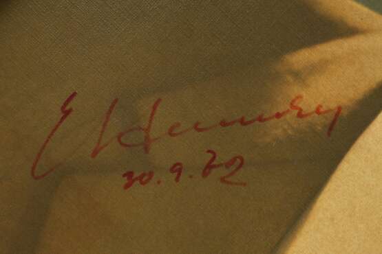 Amtsstubenbild mit Signatur Erich Honecker - photo 2