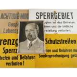 Vier Grenzschilder DDR - Foto 1