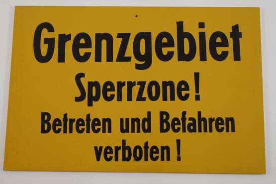 Vier Grenzschilder DDR - Foto 4
