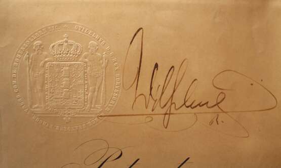 Autograph Kaiser Wilhelm II. - photo 1